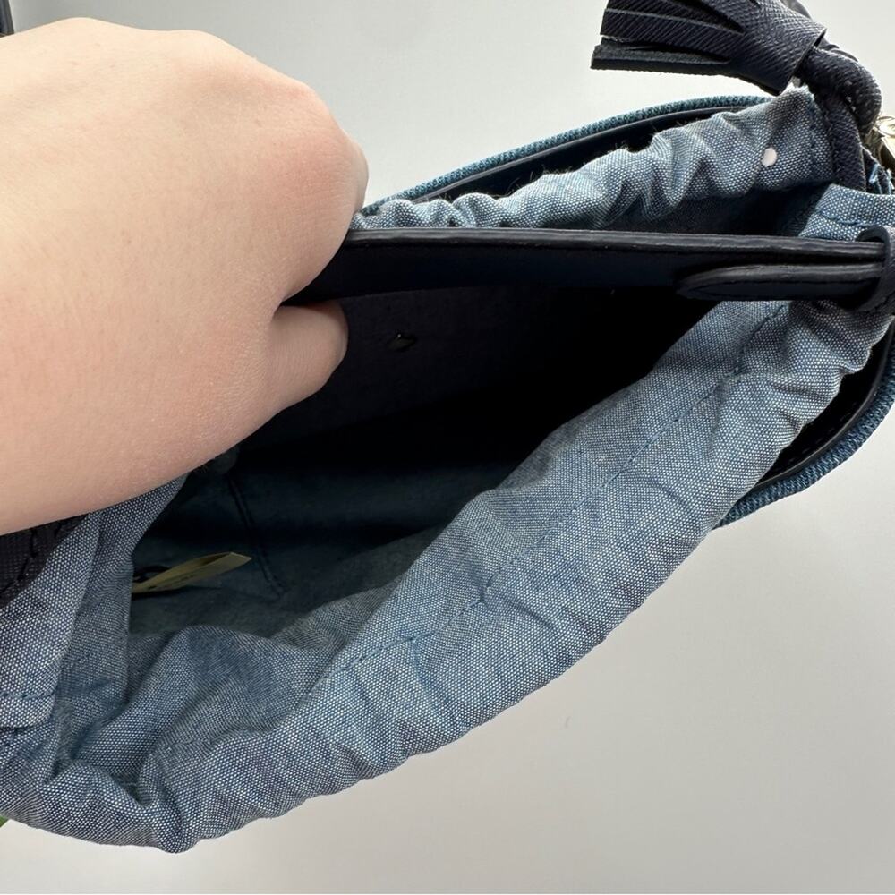 Kate Spade California Dreaming Pippa Blue‎ Denim Palm Tree Bucket Bag NEW RARE - Picture 9 of 14